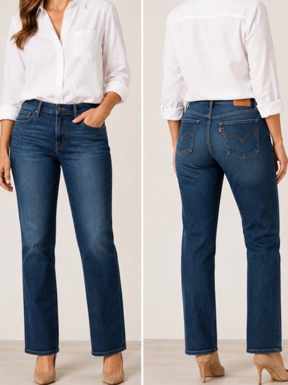 LEVI'S 525 Perfect Waist Straight Denim Jean Women 18